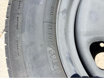 17” wrangler SR-A spare tire