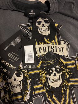 Guns N’ Roses x Represent Cross Tee- stained black