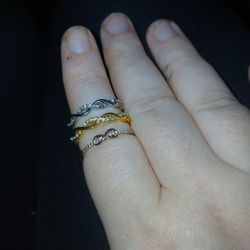 3 Rings (1 Gold, 2 Silver)