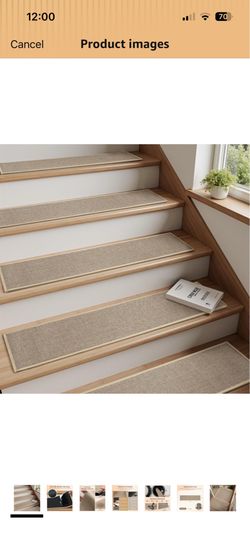 Stair-Treads Non Slip 15PCS, Stair Treads for Wooden Steps Rubber Backing Indoor, Carpet Stair Treads Residue Free, Stair Runner Durable Stair-Carpet 