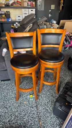 Barstool Chairs Swivel Top x4