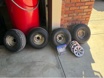 Golf cart, tires and wheels