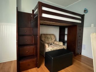 Lofted Bed with Tons Storage