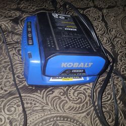 kobalt 40v charger with 2 bayteries