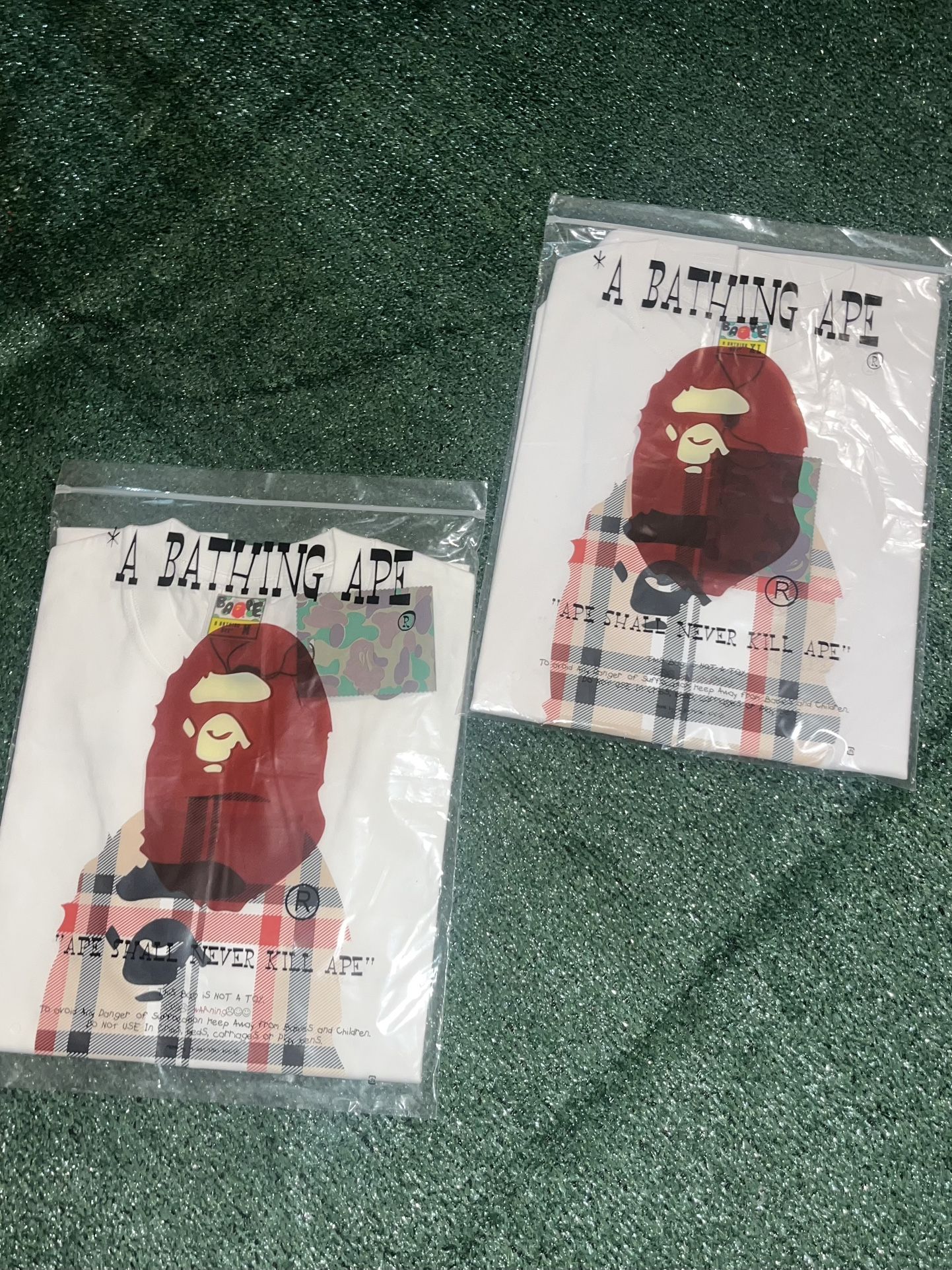 Bape X Burberry T Shirt