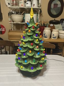 Large 24” Mr Christmas Illuminated Ceramic Christmas Tree
