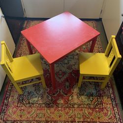 Child’s Craft Table And Chairs
