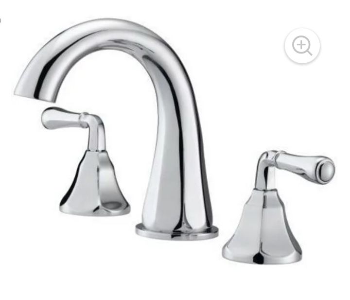 Mirabelle Deck Mounted Roman Tub Faucet Trim with Metal Lever Handles