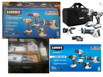 HART 20-Volt 4-Tool Combo Kit