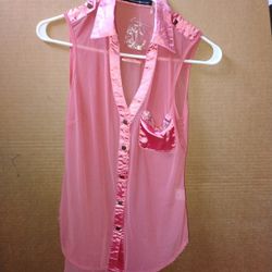 Pink Sleeveless Top By La Festa $20