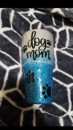 New dog mom tumbler sealed with epoxy