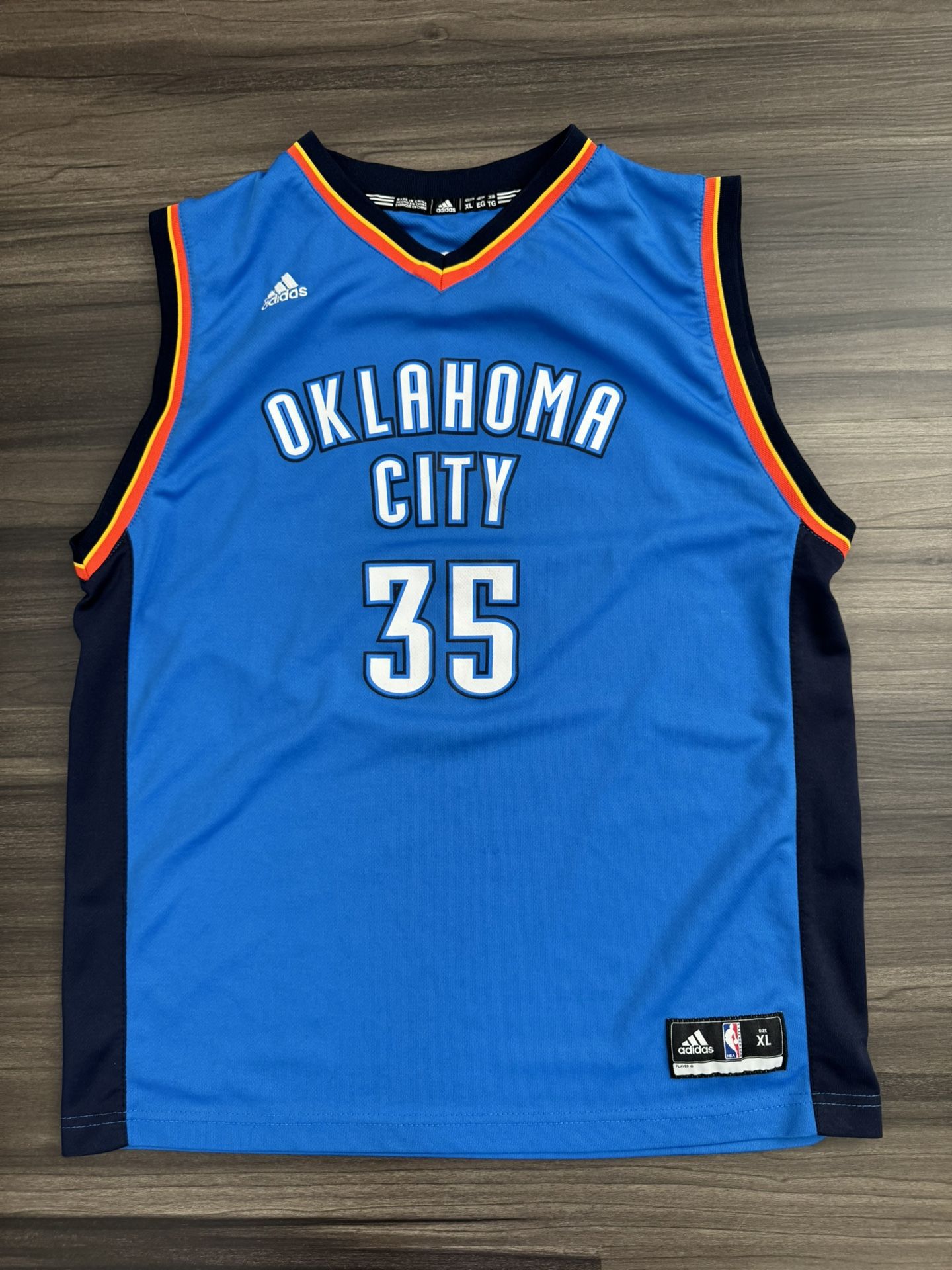 Adidas Oklahoma City Kevin Durant #35 NBA Basketball Jersey Youth Size XL