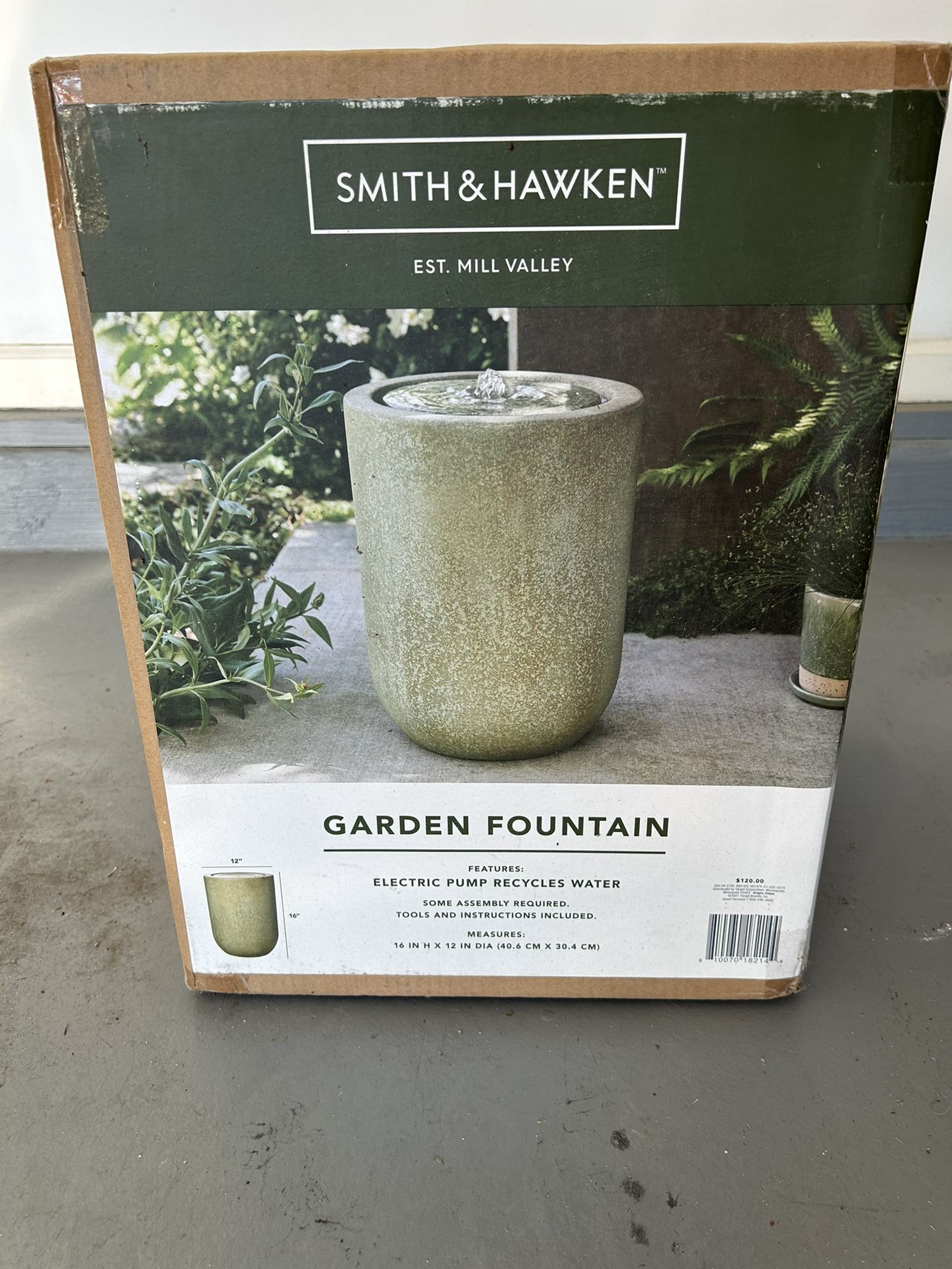 Garden Fountain New in Box
