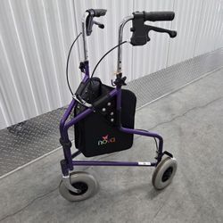NOVA Traveler 3 Wheel Rollator Walker, All Terrain 8” Wheels