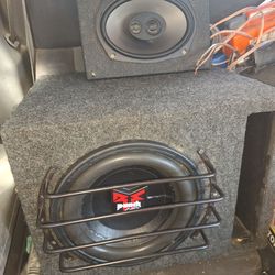 Old School 10-in Rockford fosgate Sub in box