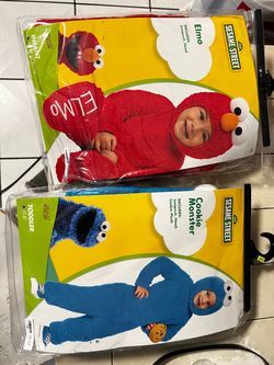 Cookie Monster & Elmo costumes