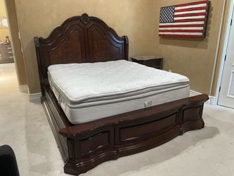 Dark wood bedroom set