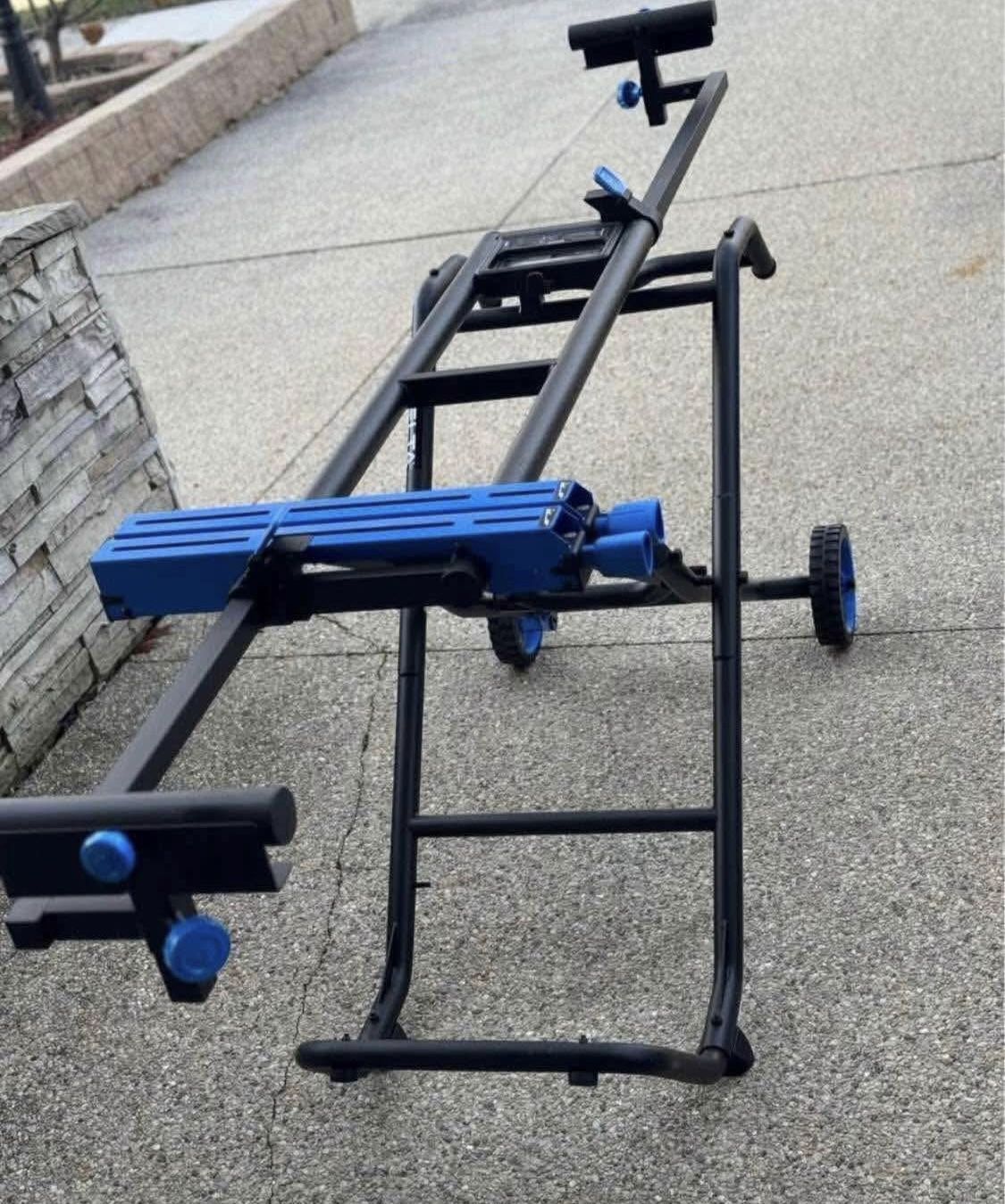 DELTA Universal Steel Adjustable Rolling Miter Saw Stand