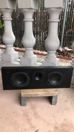 Klipsch center speakers.