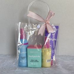 Global Beauty Care Gift Set: Daily Facial Cleanser, Balancing Toner Mist, Hydrating Serum with ceramides, coconut water and squalane, Daily Hydrating 