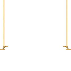 LANGXUN Heavy Duty Gold Metal Square Backdrop Stand Arch for Wedding Birthday Decoration, Graduation Decorations, Ceremony Reception, Event Party Supp
