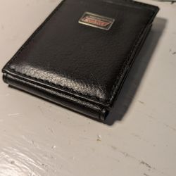 Dickies Black Wallet Card Holder ID Window
