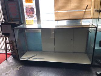 Glass display case for storefront