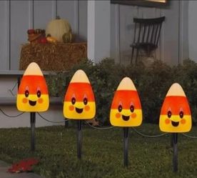 Halloween Candy Corn pathway marker lights