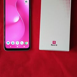 New Revvl 8 5G 128GB New in Box
with Metro line connected 4/30/26
Power cord and phone case included 