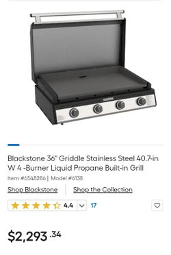 Black Stone 36" Kitchen Grill .. New!!