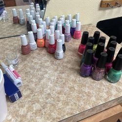 Assortment Of Gel And Regular Polisw