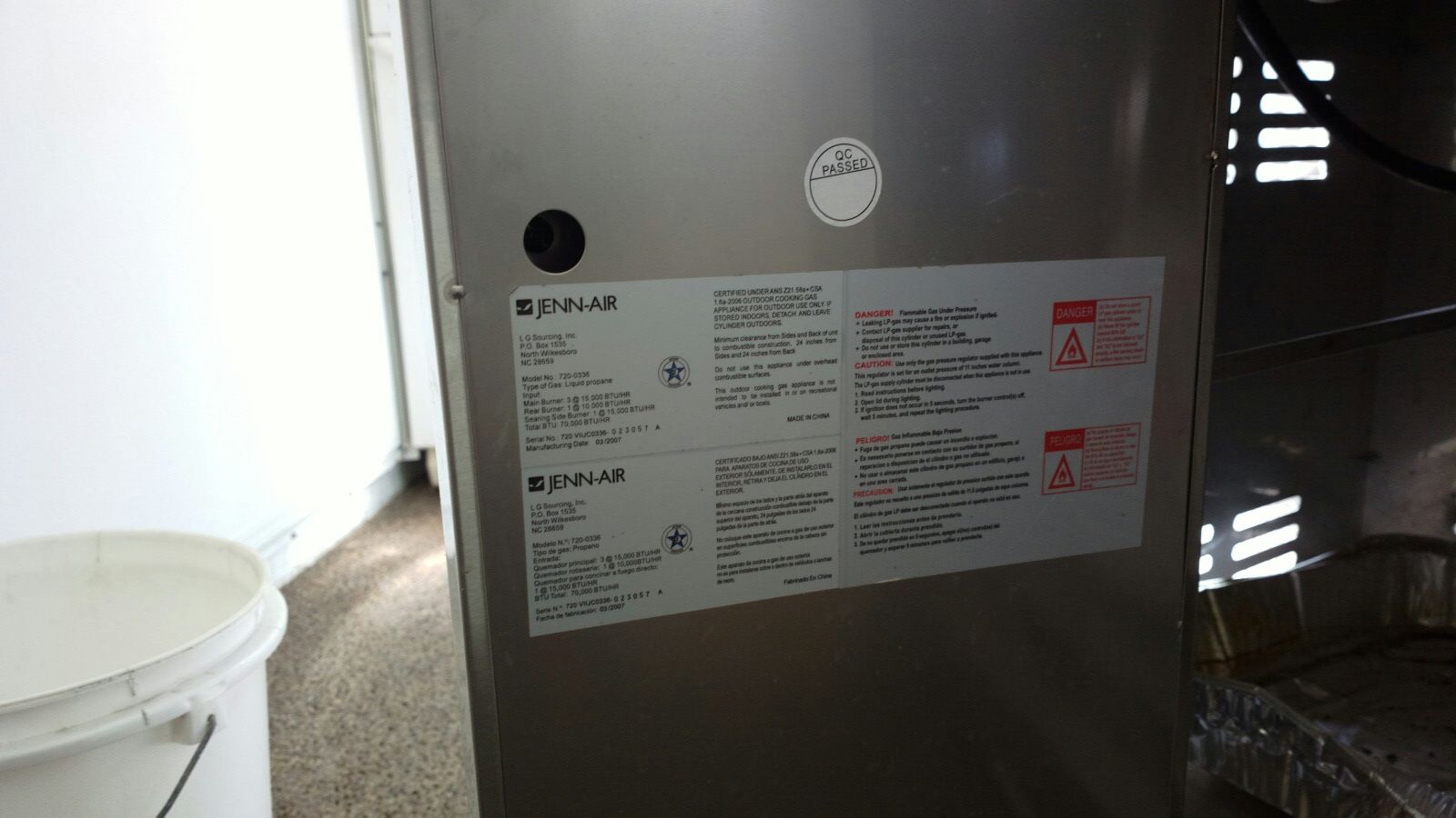 JennAir 45,000 BTU Gas Grill Model 7200336 for Sale in Bradenton, FL