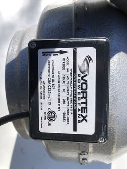 Vtx 1000 - Vortex 10 Inch Powerfan Inline Duct Fan. (tested) $150