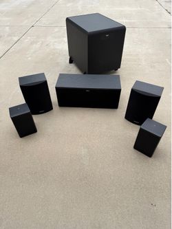 Home theater speaker set w/ subwoofer