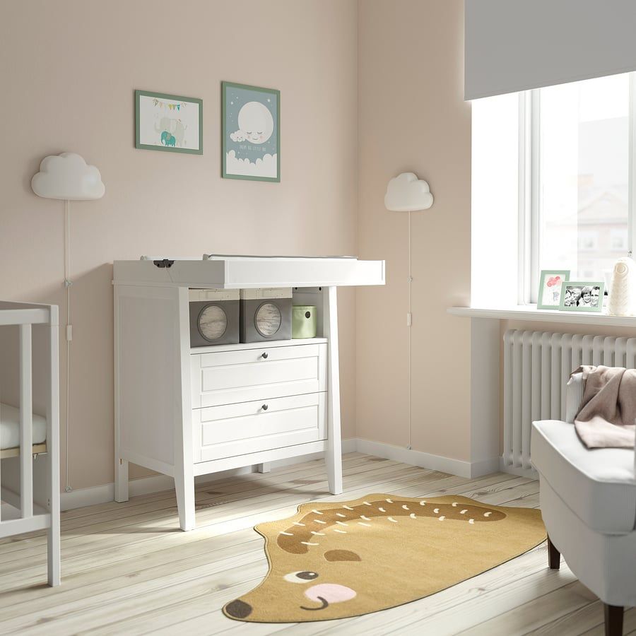 IKEA SUNDVIK Changing table/chest, white