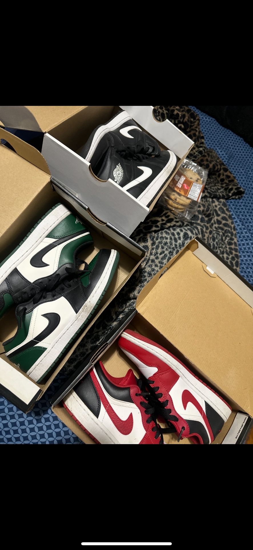 High and low top Jordan 1s