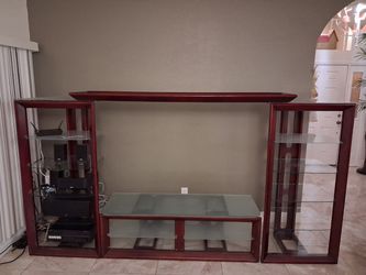 70 inches TV Entertainment center with five tiers,