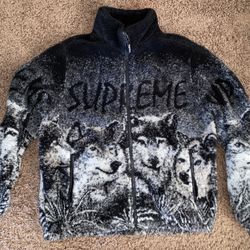Supreme Fleece Jackets Size Small