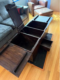 Pottery Barn coffee table trunk