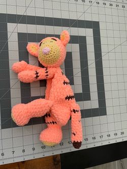 Handmade Crochet Tigger Amigurumi Stuffed Toy