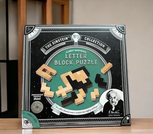 Albert Einstein's Letter Block Puzzle
