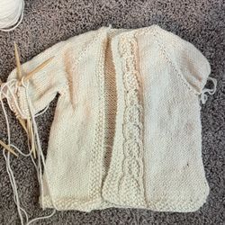 Unfinished Baby Sweater