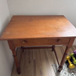 Antique Schoolhouse Wooden Desk