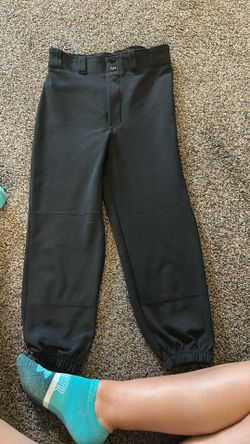 Black Youth Baseball Pants, Size Youth Large