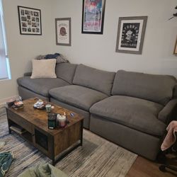 COUCH With Recliners On Each End 