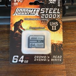 Hoodman 64GB SDXC card - Used Once