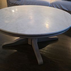 Pottery Barn Marble Coffee Table