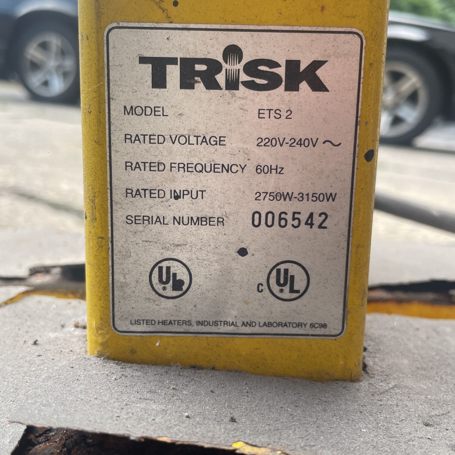 TRISK automotive heat lamp