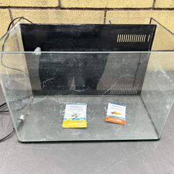 10 Gallon Glass Fish Tank With Built In Filter