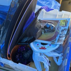 Box Of Halloween Items 